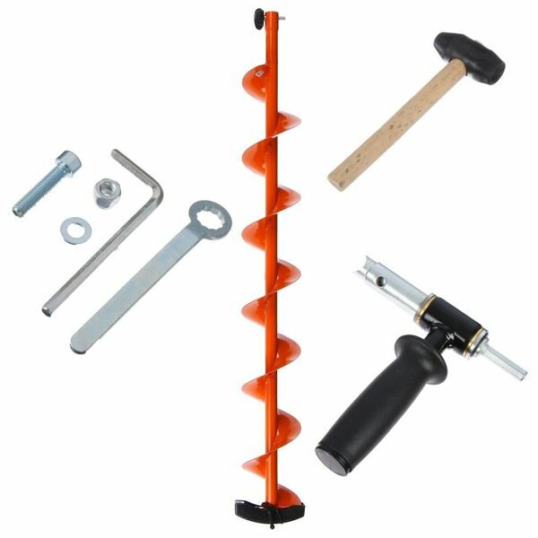 Шнек для мотобура 150 с адаптером для льда Тонар MOTOSHTORM 150(R)