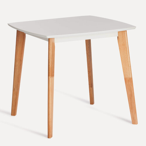 Изображение товара Стол обеденный квадратный TetChair, белый/натуральный