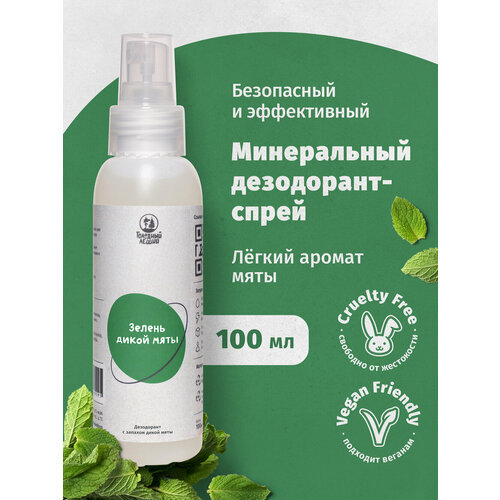 Натуральный дезодорант-спрей с мятой Зелень дикой мяты 100 мл 315₽