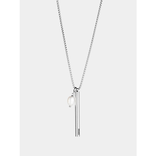 Колье РЕСУРС жемчуг пресноводный культивированный длина 75 см серебристый 3895₽