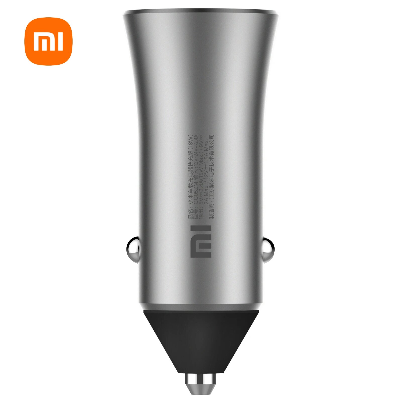 Оригинальное автомобильное зарядное устройство Xiaomi Mi Pro 18 Вт, быстрое зарядное устройство с двумя USB-портами для Xiaomi MI 9 8 SE Redmi Note 7 Pro 6 5 A2 MIX 3, Серебристый