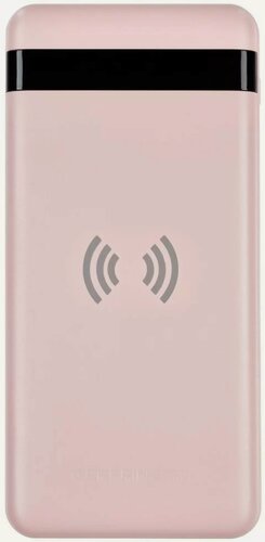 Изображение товара Внешний аккумулятор Gerffins GFPRO-PWB-10000Qi, 10000 мАч, с БЗУ розовый