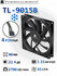 Корпусный вентилятор для ПК Thermalright TL-9015B Черный, 90 мм