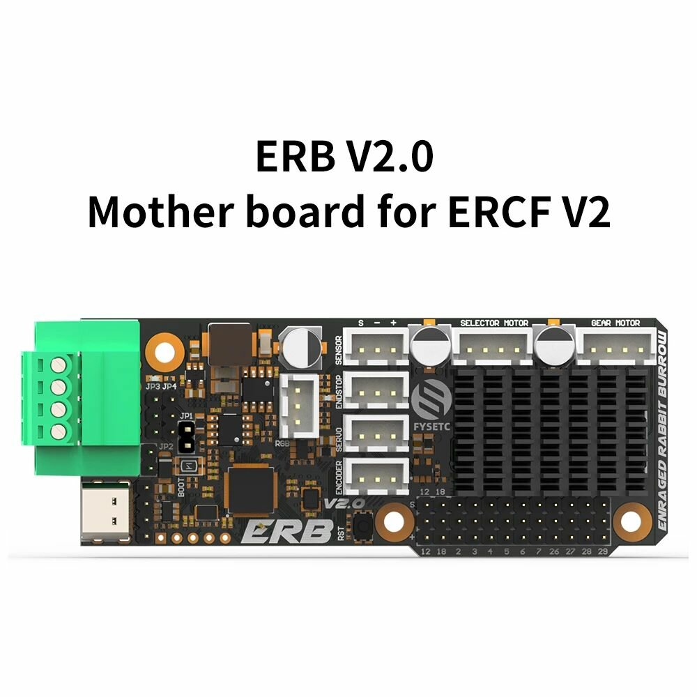 ERB V2.0 Материнская плата Встроенные драйверы tmc2209 с интерфейсом CANBUS для Voron ERCF V2.0 Кормушка для разъяренного кролика