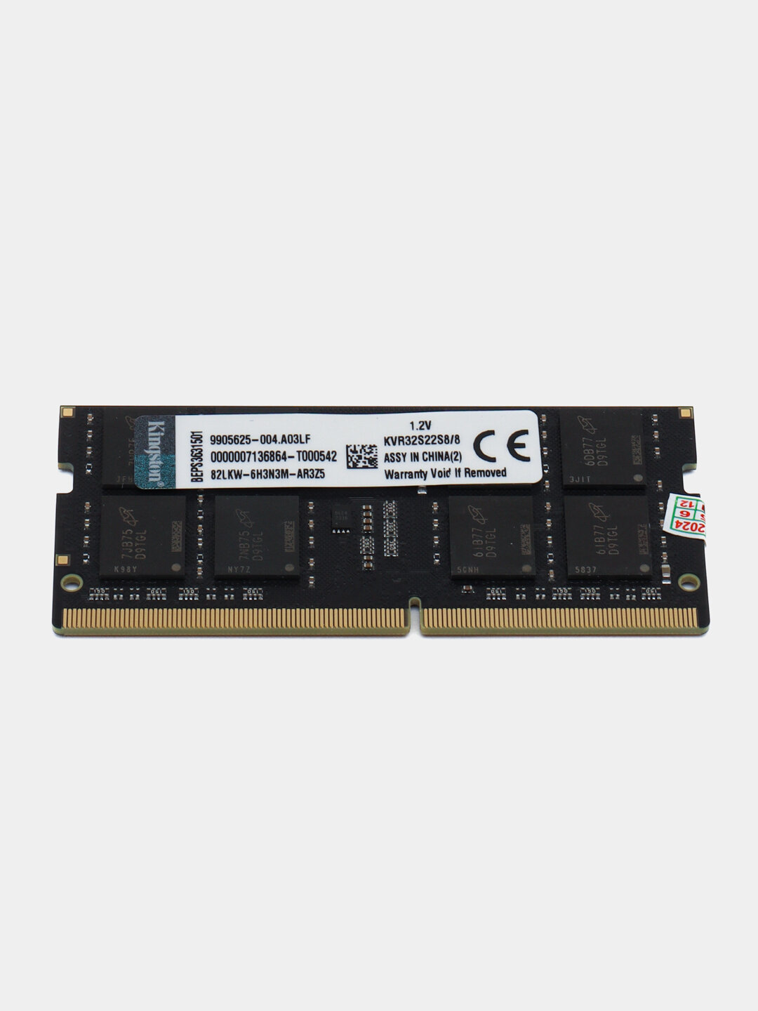Kingston DDR4 8 GB, 16, GB, 3200 Мгц SoDIMM, оперативная память для ноутбука, 16ГБ, 16ГБ — фото 1