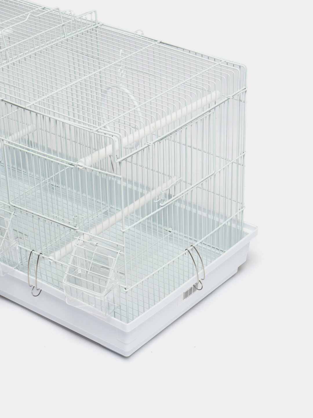 Клетка для птиц, разделенная на 2 части (520) 55*38*30sm, Белый — фото 1