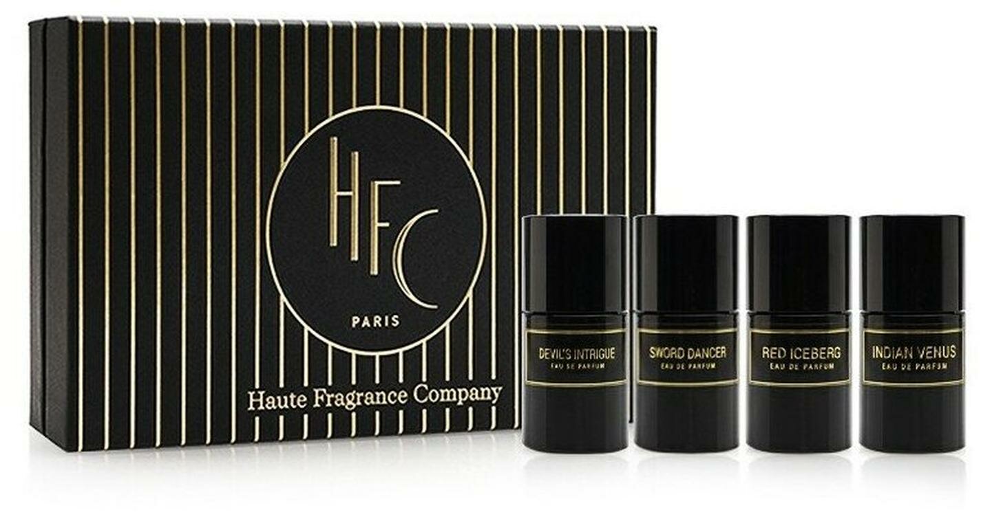 Парфюмерный набор Haute Fragrance Company (Devil's Intrigue, Red Iceberg, Indian Venus, Sword Dancer) 4*15 мл