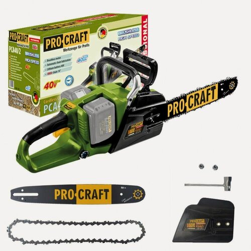 Изображение товара Аккумуляторная цепная пила Procraft PCA40/2 (Без АКБ и ЗУ)