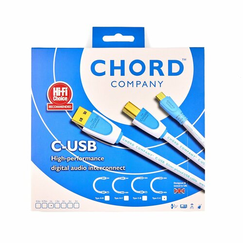 Кабель Chord Company C-USB 0.5м (type-c-type-c) экранированный
