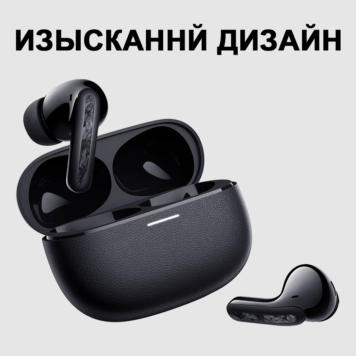 Беспроводные TWS-наушники Xiaomi Redmi Buds 5 Pro Global для РФ, черный — фото 1