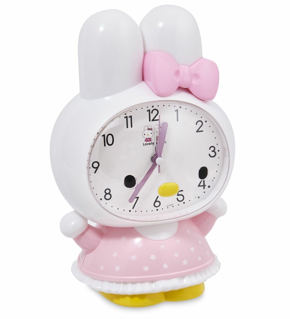 Будильник 'Зайка' белый