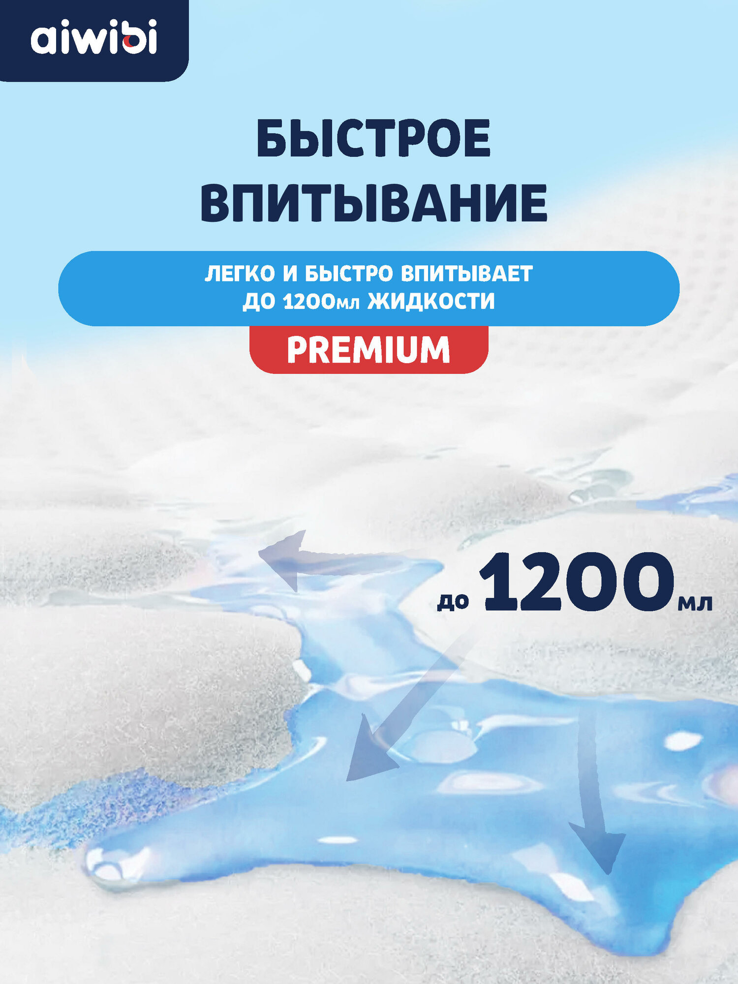 Подгузники-трусики детские AIWIBI Premium M (6-11 кг) 11шт айвиби, памперсы — фото 1