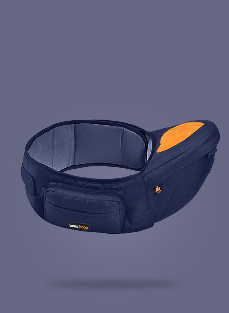 Поясной стульчик хипсит Rooya Baby Four Seasons, темно-синий
