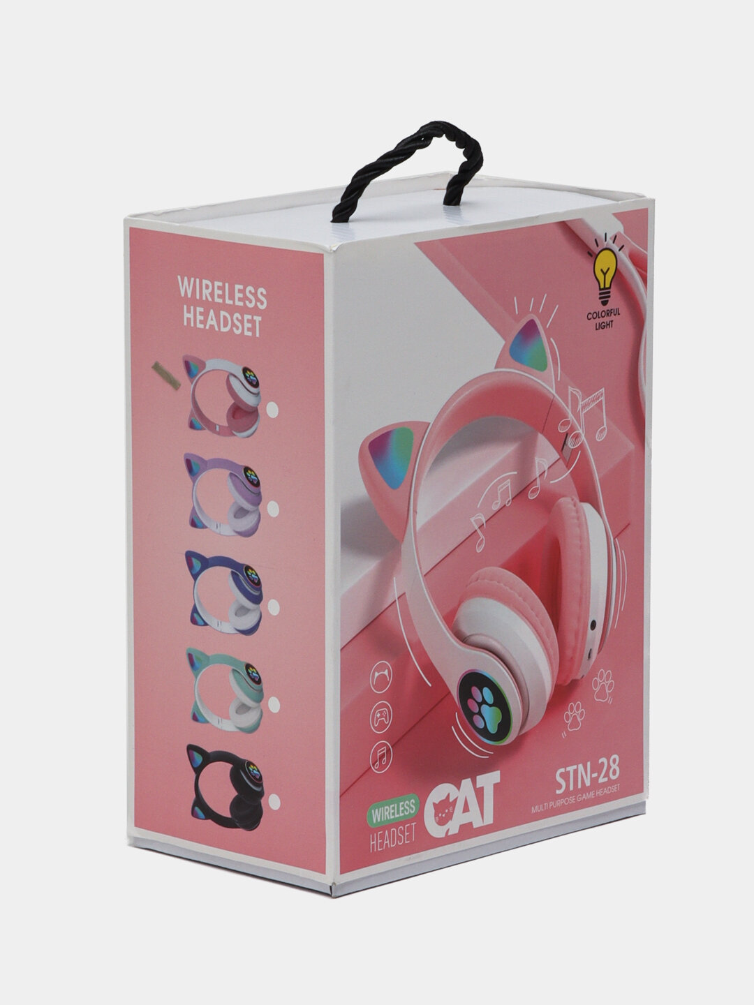 Наушники беспроводные Cat Ear STN-28, Bluetooth, RGB
