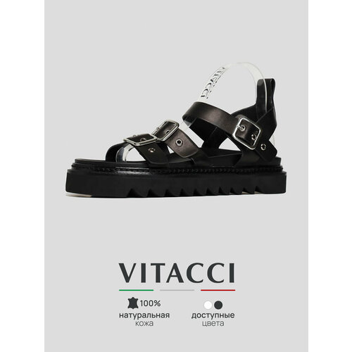 фото Сандалии vitacci, размер 38, черный