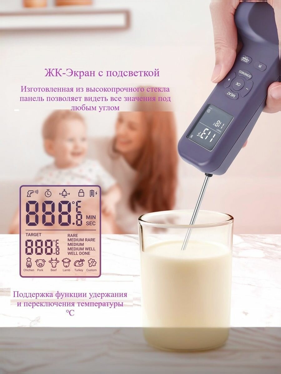 Многофункциональный термометр 2 в 1 INKBIRD IHT-1M — фото 1