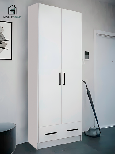 Изображение товара Шкаф HomeGrad Kevin, двустворчатый, 2 секции, распашной, белый