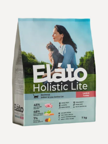 Изображение товара Сухой корм Elato Holistic Lite (Элато) для кастрированных и стерилизованных кошек с ягненком и индейкой, 7 кг