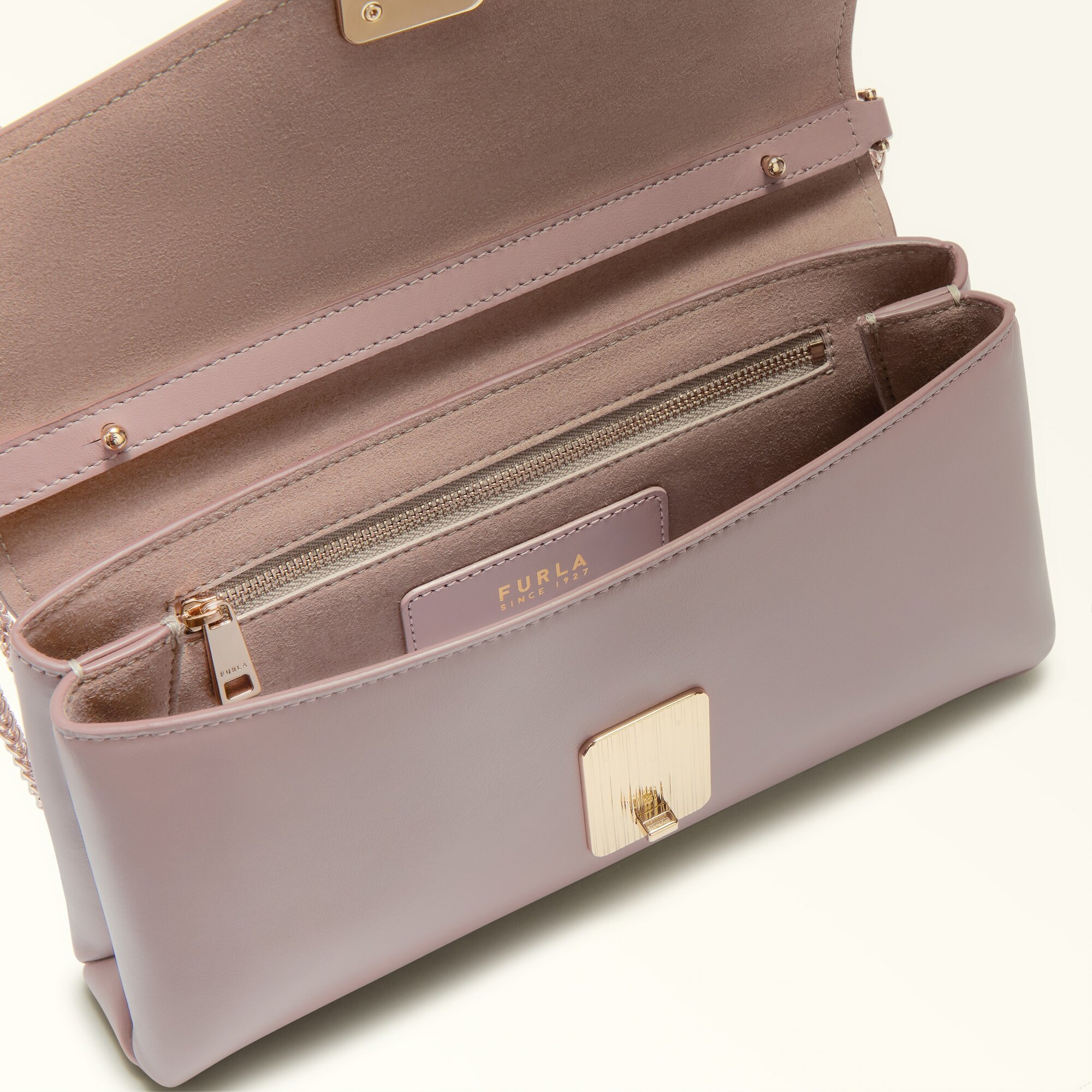 Сумка кросс-боди FURLA FURLA MERIDIANA M CROSSBODY, фактура гладкая, mauve — фото 1