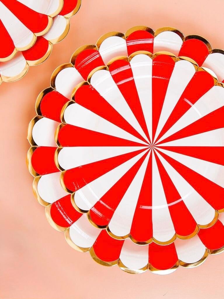 Набор одноразовой бумажной посуды для праздника на 10 персон