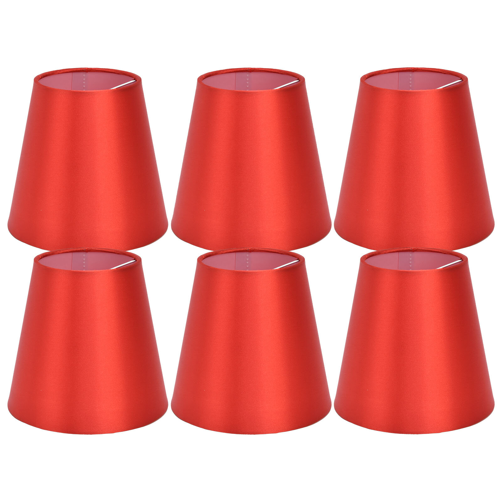 6 шт. E14 FAND THAND TABCH Обухание настольные лампы Потолочный оттенок для спальни гостиной Red Red Px150