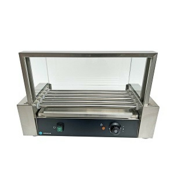 Гриль Hurakan "Hot Dog" HKN-GW5MC, нержавеющая сталь, с экраном, 0.75 кВт