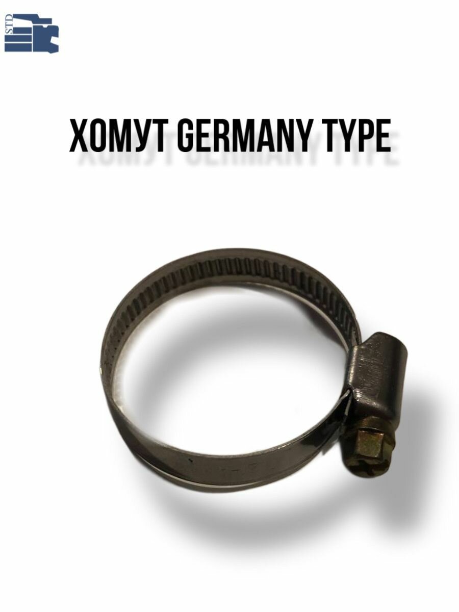 Хомут червячный размер 26-44, ширина 9 мм, в упаковке 10 шт. — фото 1