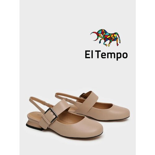 фото Туфли слингбэки el tempo, размер 37, бежевый