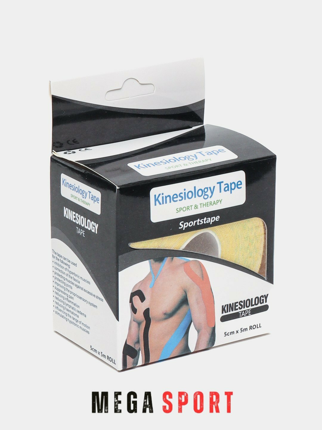 Кинезио тейп для лица и тела, 5 м х 5 см_A_SARIQ