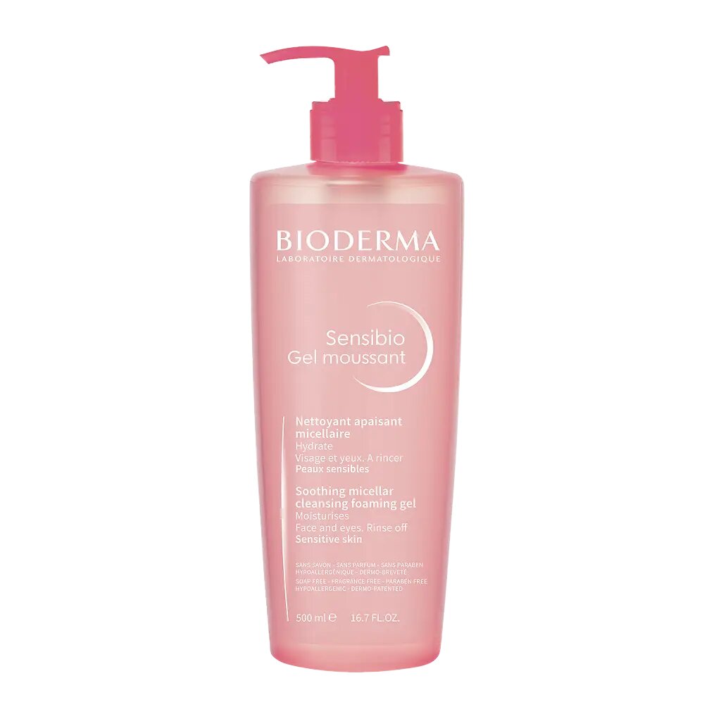 Bioderma Sensibio Очищающий гель для умывания для нормальной и чувствительной кожи лица 500 мл 1 шт