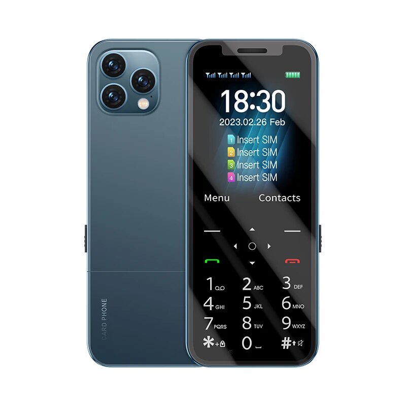 Airme сотовый телефон 2,4 дюйма, blue