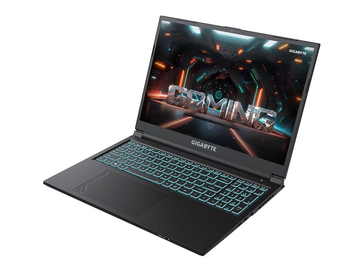 Ноутбук Gigabyte G6, 16", IPS, Intel Core i7 13620H, DDR5 16ГБ, SSD 512ГБ, NVIDIA GeForce RTX 4060 для ноутбуков 8ГБ, черный (kf-h3kz853kd) — фото 1