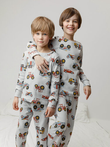 Изображение товара Пижама К 1552/речной перламутр,машины