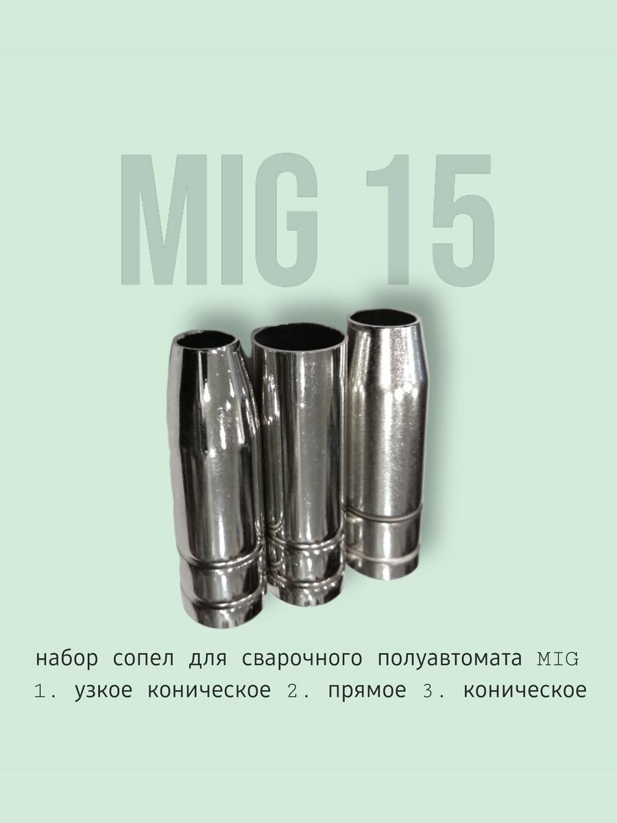 Комплект сопел MIG 15 (3 шт)