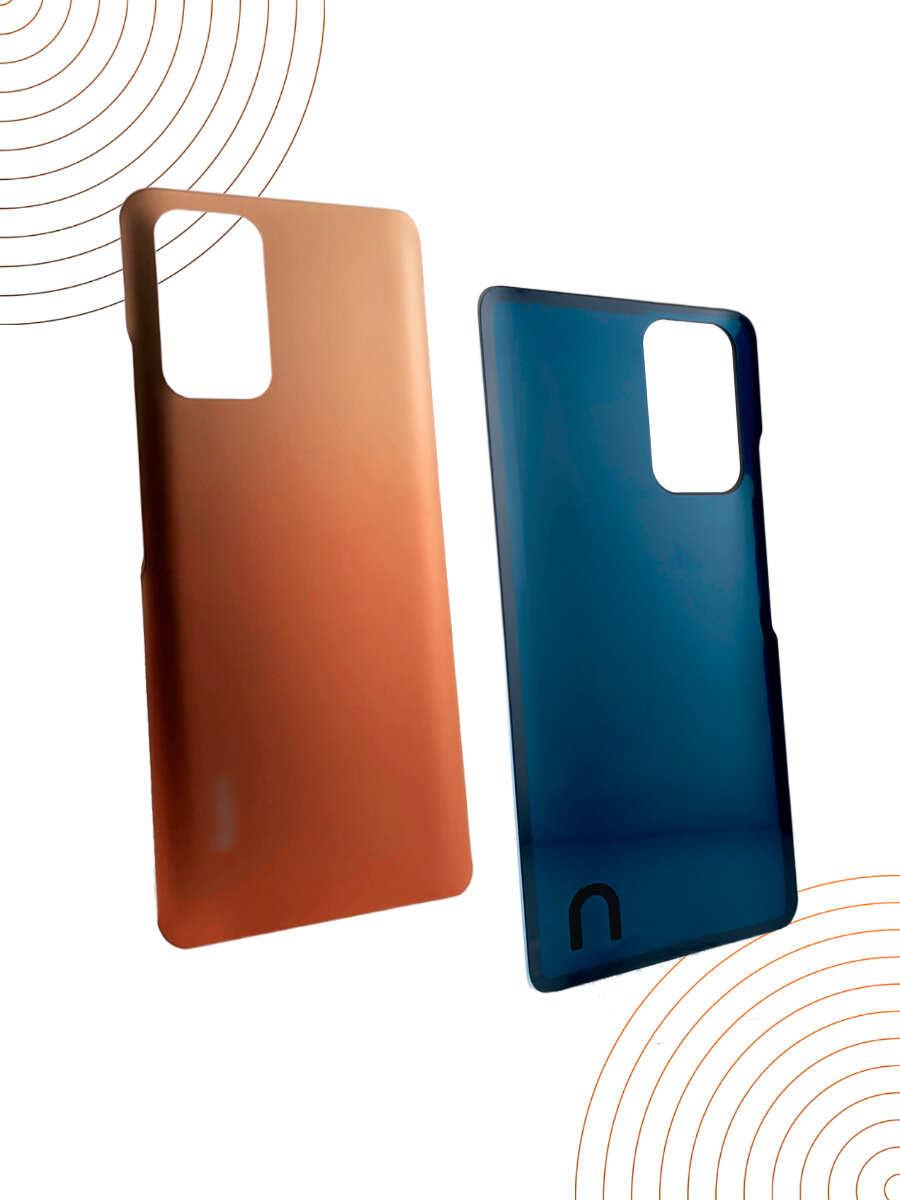 Задняя крышка для Xiaomi Redmi Note 10 Pro (M2101K6G) золотистый (Bronze Gold) — фото 1