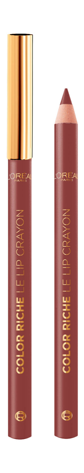 L'OREAL Карандаш для губ Color Riche Le Lip Crayon, 1,2 г, 570 Worth It Intense