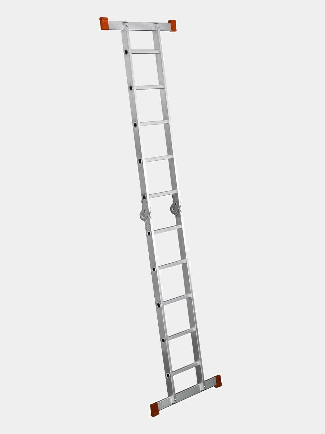 Лестница-трансформер Sarayli 2x, алюминий, 2 секции, 4 ступени — фото 1