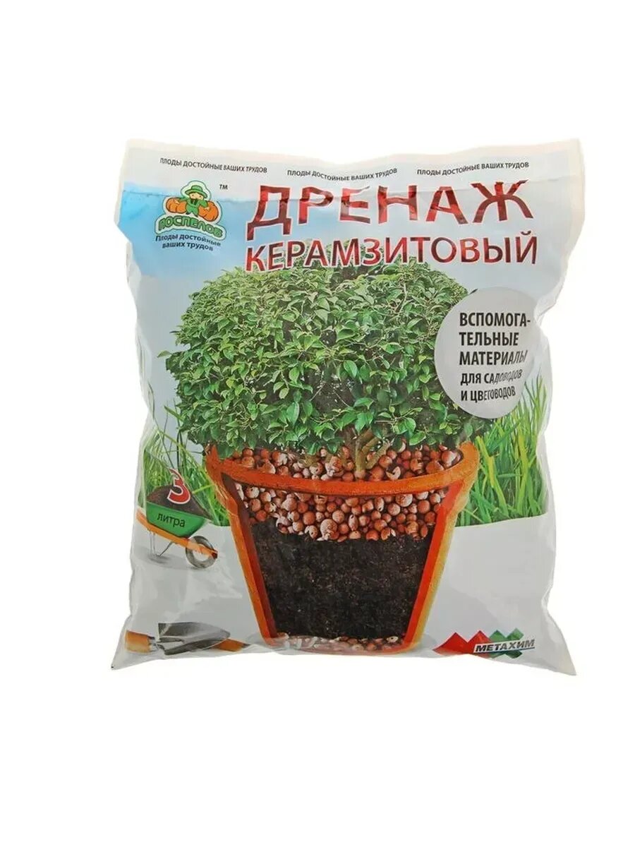 Дренаж керамзитовый фр 10-20, 3 л