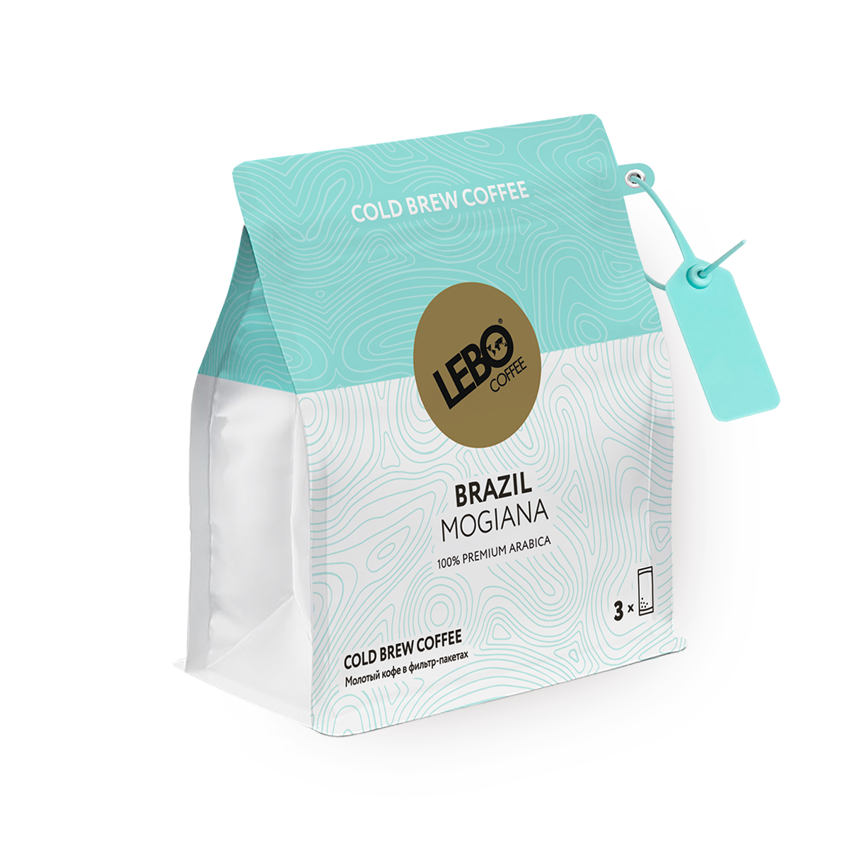 Кофе Lebo Cold Brew, молотый, арабика, в фильтр-пакетах, 120 г