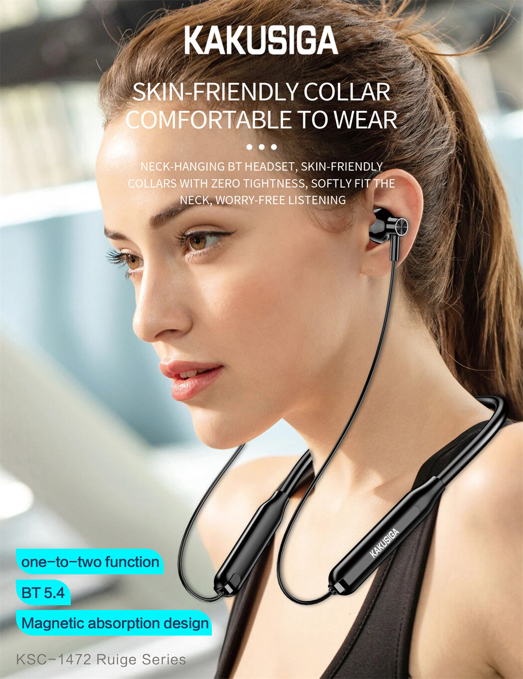 Bluetooth-наушники Kakusiga KSC-1472 — удобство и качество для активной