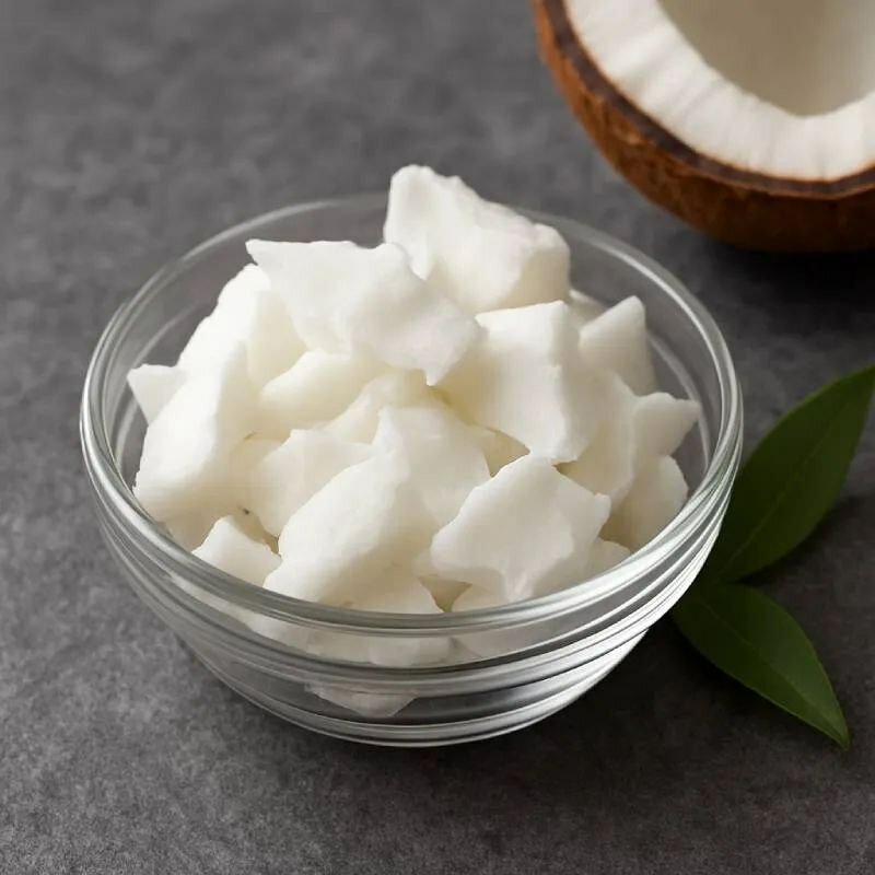 Кокосовый воск, для свечеварения, низкая температура плавления, 1 кг, белый — фото 1