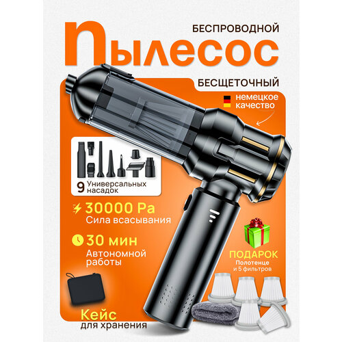 Автомобильный пылесос беспроводной 3 в 1 Мини-пылесос для дома пылесос для автомобиля мебели компьютера аккумуляторный ручной 4005₽