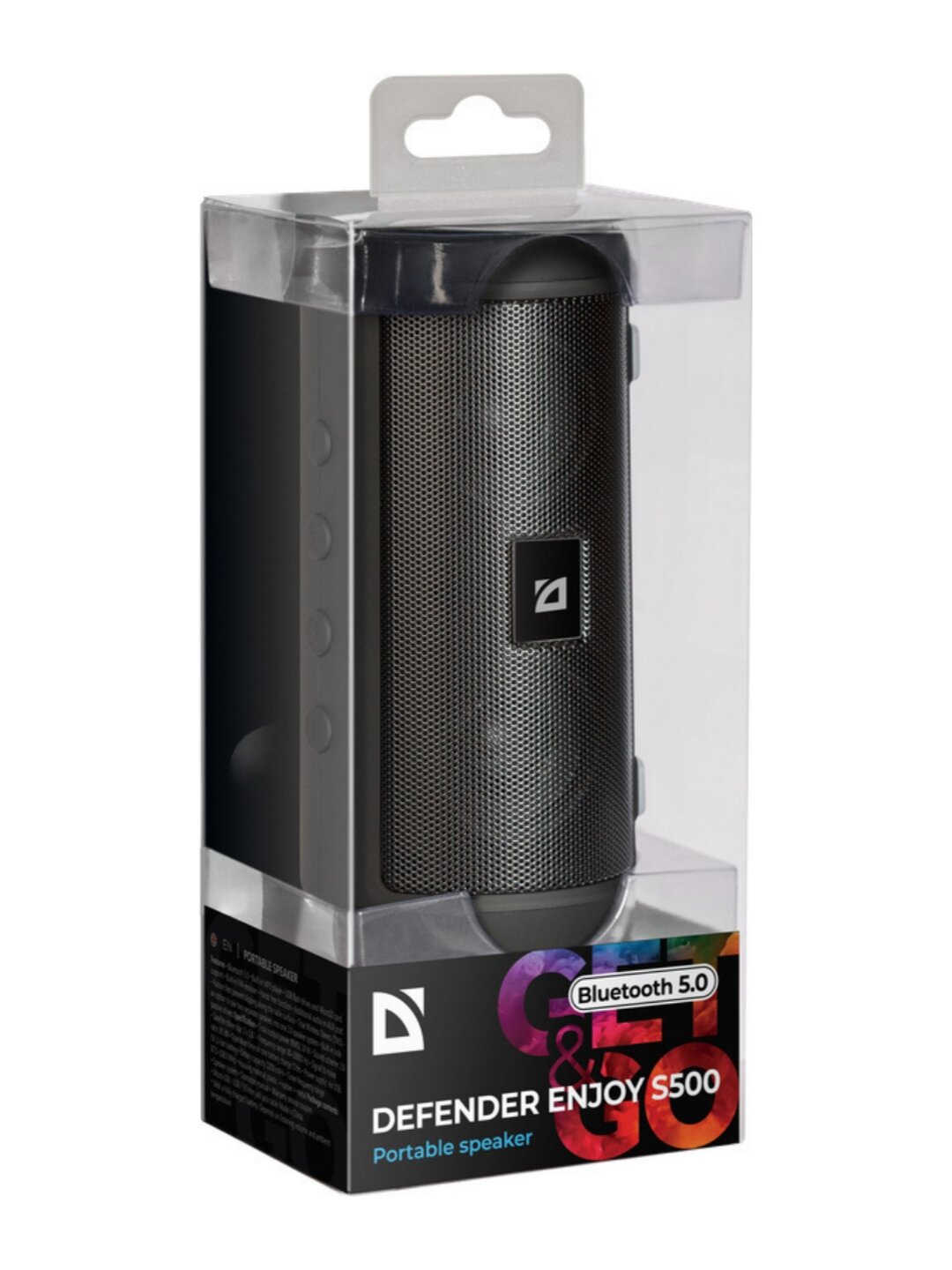 Портативная колонка DEFENDER Enjoy S500 черно-серебристая, 6Вт, BT/FM/microSD/USB