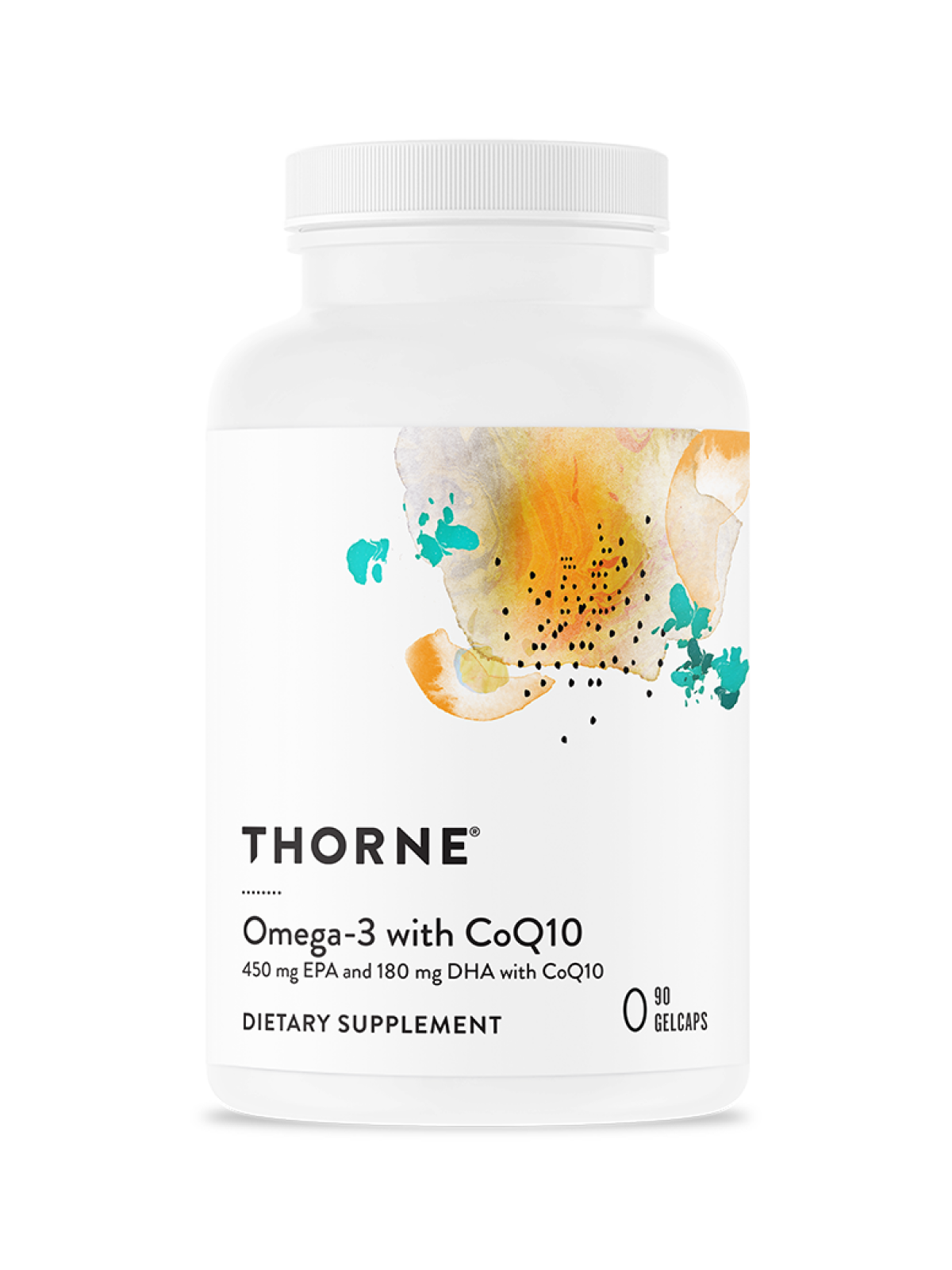 Омега-3 с коэнзимом Q10, Omega-3 w/ CoQ10, Thorne Research, 90 желатиновых капсул
