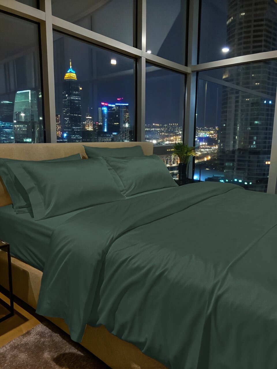 Наволочка твил-сатин 50 х 50 - "Лесная тень"