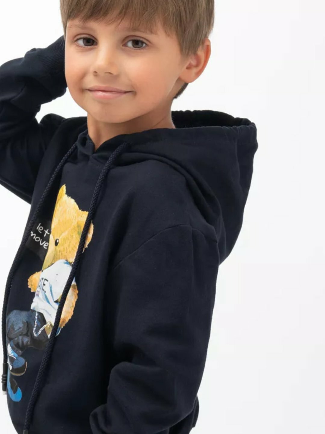 Комплект одежды  98-128, размер 3лет-98см: 4лет-104с: 5лет-110см: 6лет-116см: 7лет-122см: 8лет-128см, темно-синий — фото 1