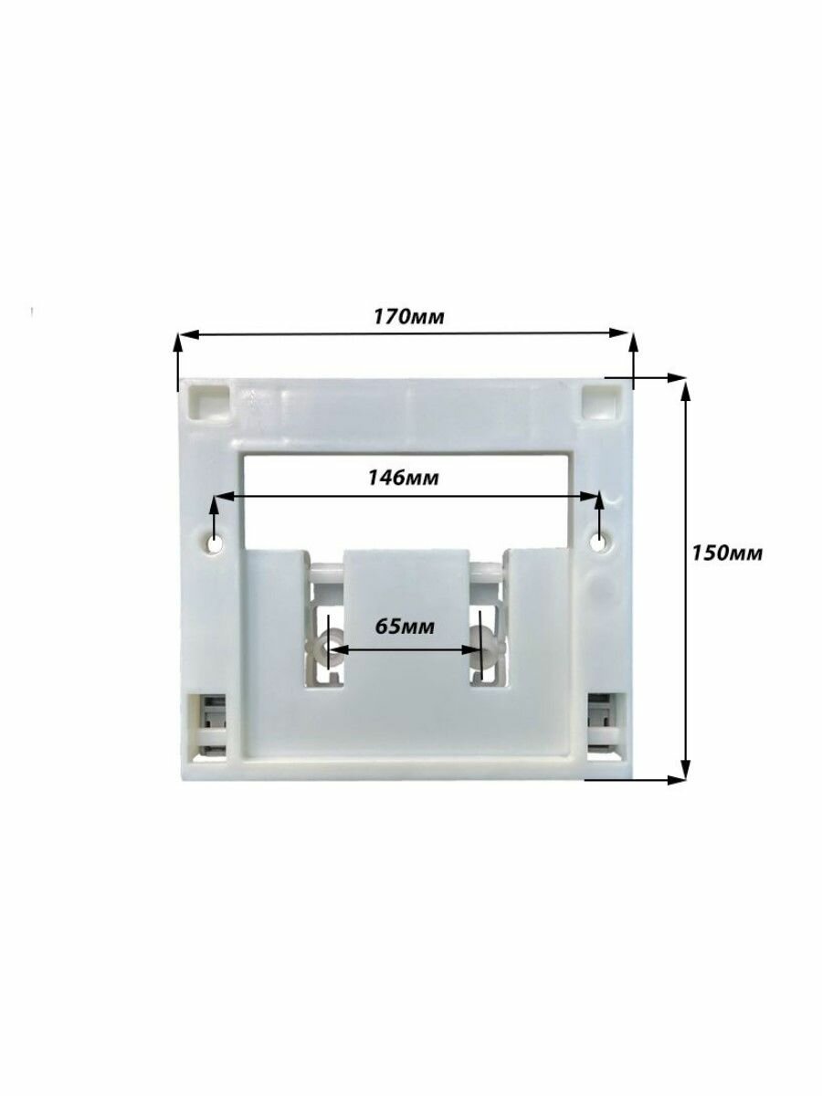 Крепежная рамка смыва Ideal STANDARD W871667, белый, пластик, 20x14 см — фото 1