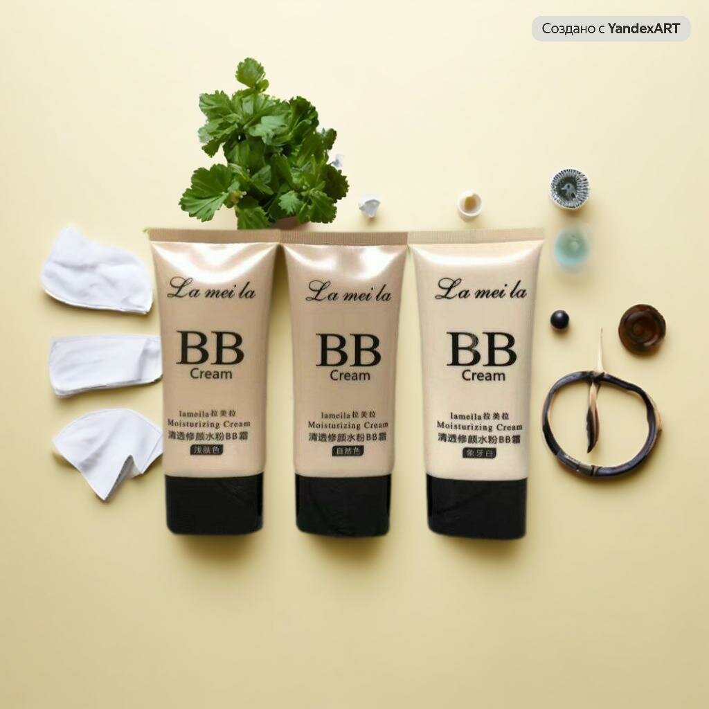 CROME SNAIL BB krem SPF50, с муцином улитки, отбеливающий тональный крем