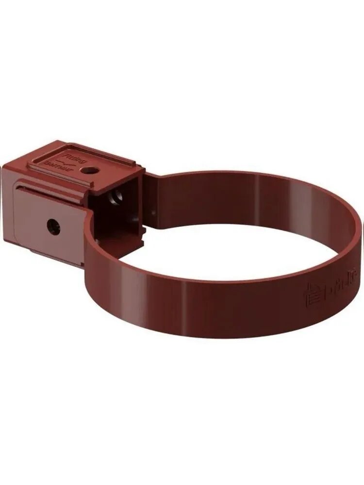 Хомут для трубы водостока универсальный 80мм 1 шт красный