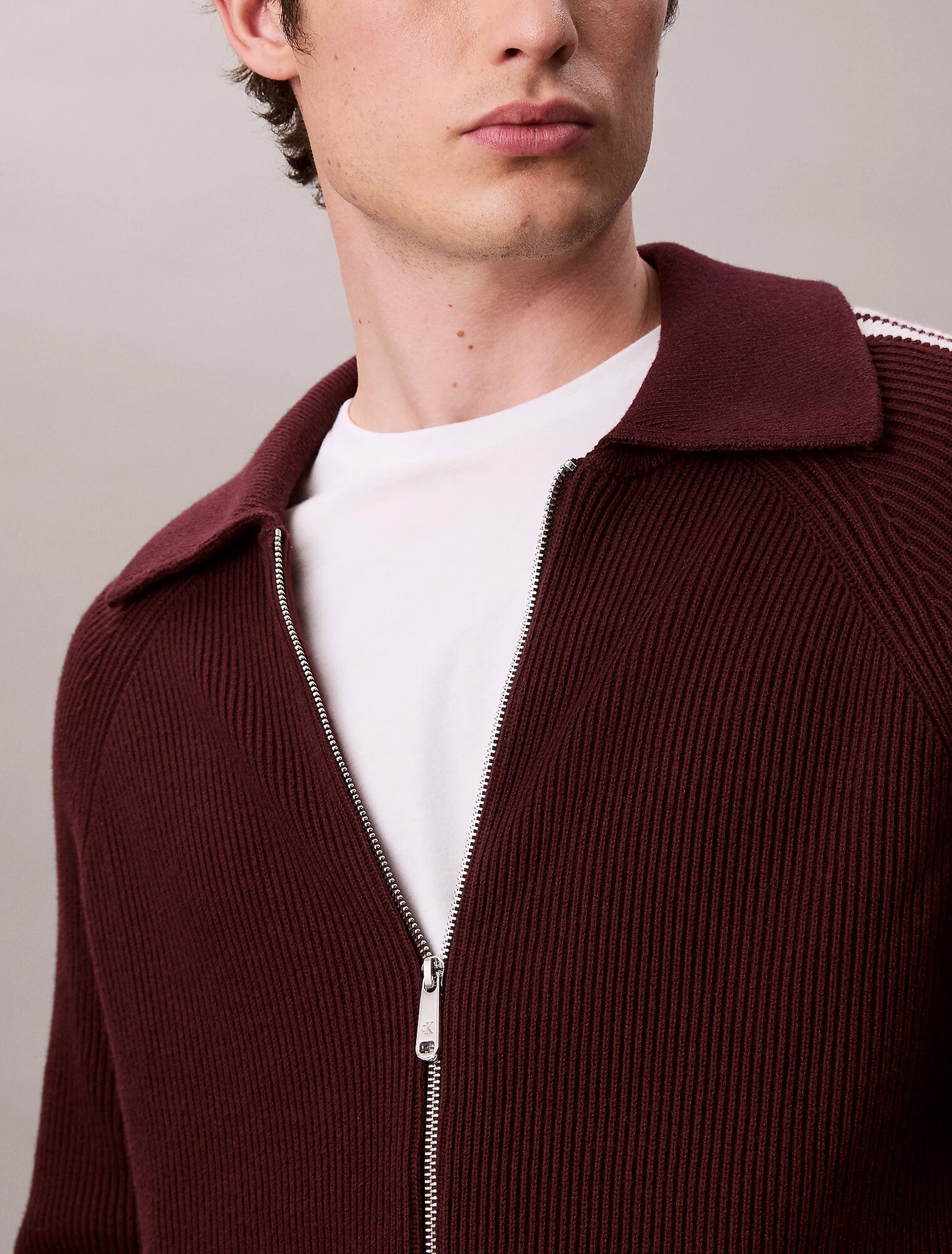 Свитер Calvin Klein Jeans, размер L, , коричневый — фото 1